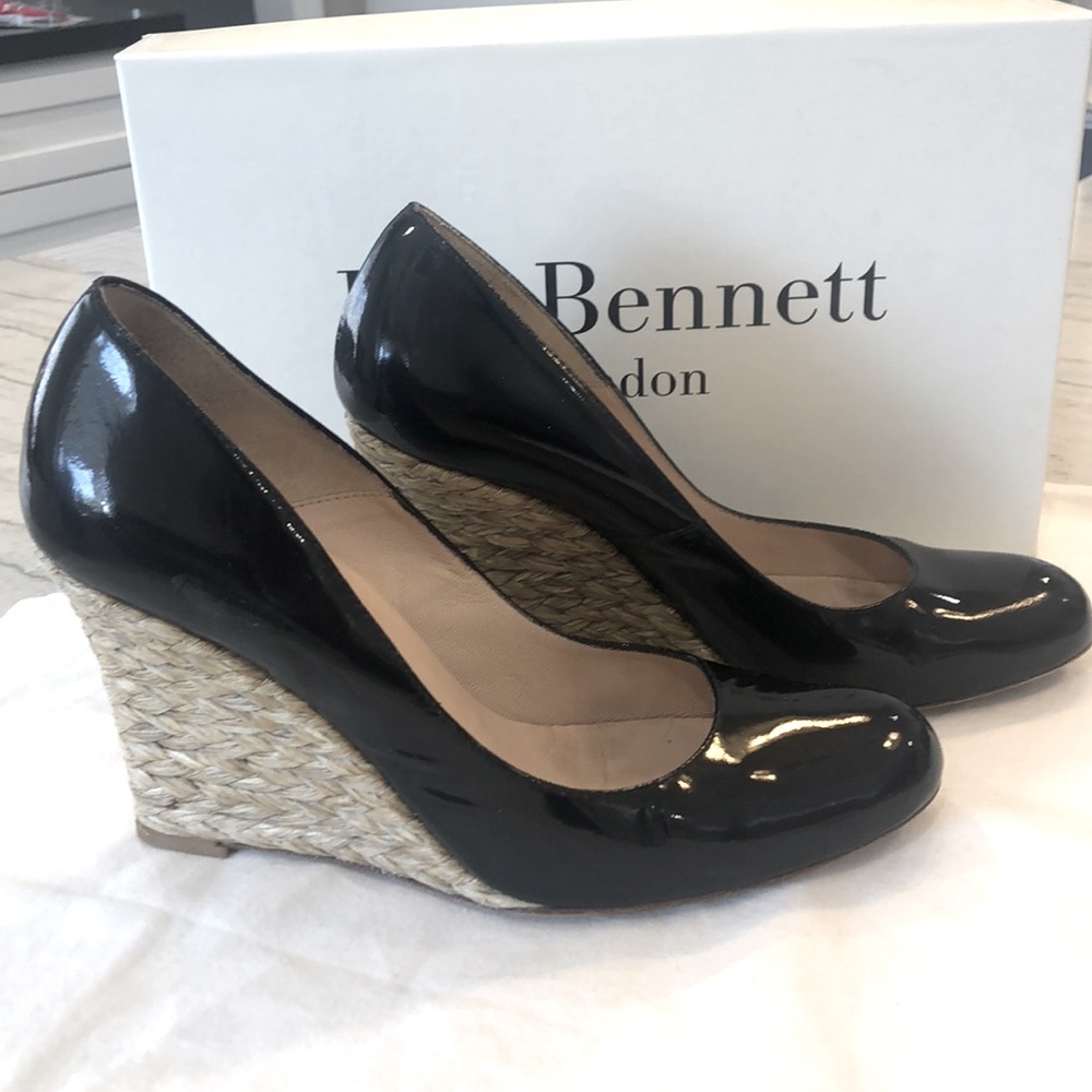 L.K. Bennett London Maddox Wedge Espadrilles 37.5